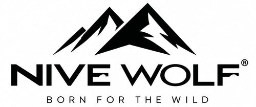NIVE WOLF mountain logo — Born for the Wild